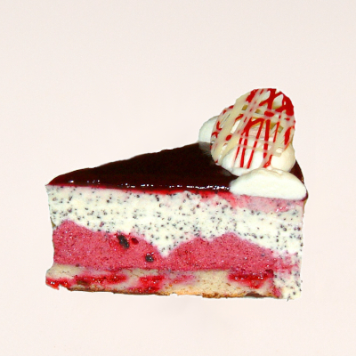 Mohn-Cassis-Sahneccreme